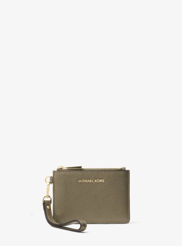 Damske Penazenky Michael Kors Leather Coin Purse Olivovo Zelená - Doplnky Michael Kors Sleva | SBJPE-4956